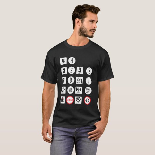Höhenrudertasten für vertikale Mechanik T-Shirt (Vorne ganz)