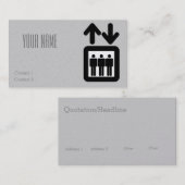 Höhenruderzeichen Visitenkarte (Vorne/Hinten)