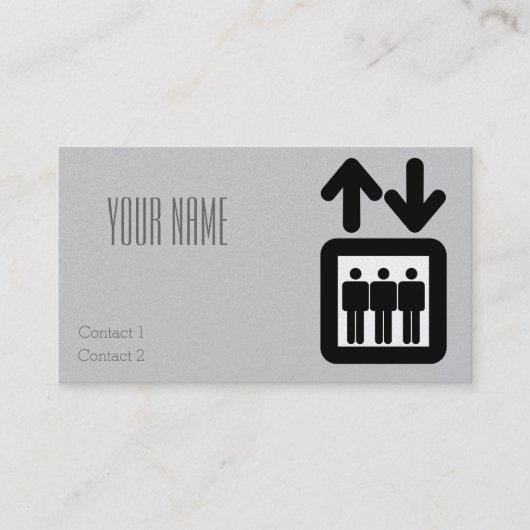 Höhenruderzeichen Visitenkarte (Vorderseite)