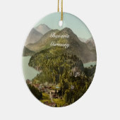 Hohenschwangau Schloss und Alpen, Bayern, Keramik Ornament (Rechts)