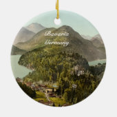Hohenschwangau Schloss und Alpen, Bayern, Keramik Ornament (Hinten)