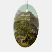 Hohenschwangau Schloss und Alpen, Bayern, Keramikornament (Rechts)