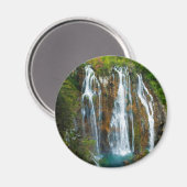 Höhenunterschied des Wasserfalls, Kroatien Magnet (Vorderseite/Rückseite)