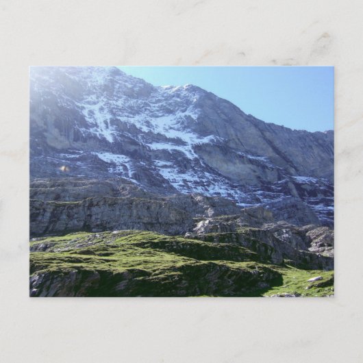 Höhenunterschiede in der Jungfrau Region Postkarte (Vorderseite)