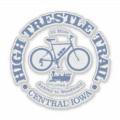 Höhenweg (Radfahren) Aufkleber (Vorderseite)