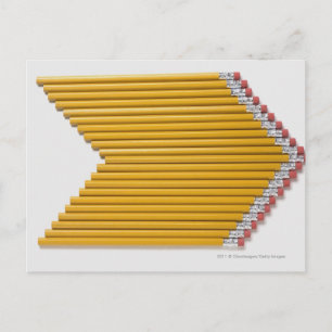 Höhenwinkel der Stifte hintereinander Postkarte