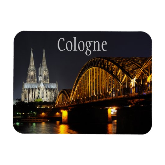Hohenzollern Bridge, Kölner Dom, Deutschland Magnet (Horizontal)