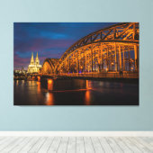 Hohenzollern Bridge Leinwanddruck (Insitu (Holzboden))