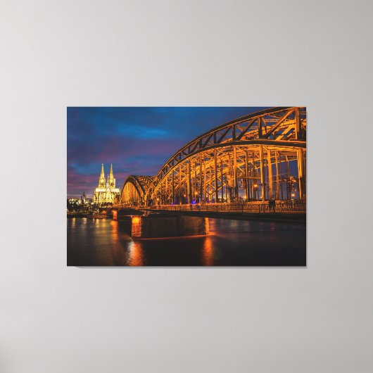 Hohenzollern Bridge Leinwanddruck (Vorderseite)