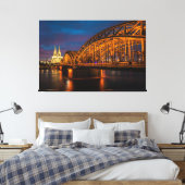 Hohenzollern Bridge Leinwanddruck (Insitu (Schlafzimmer))
