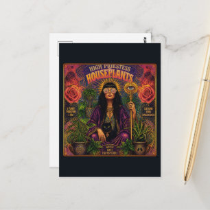 Hohepriesterin der Zimmerpflanzen Postkarte