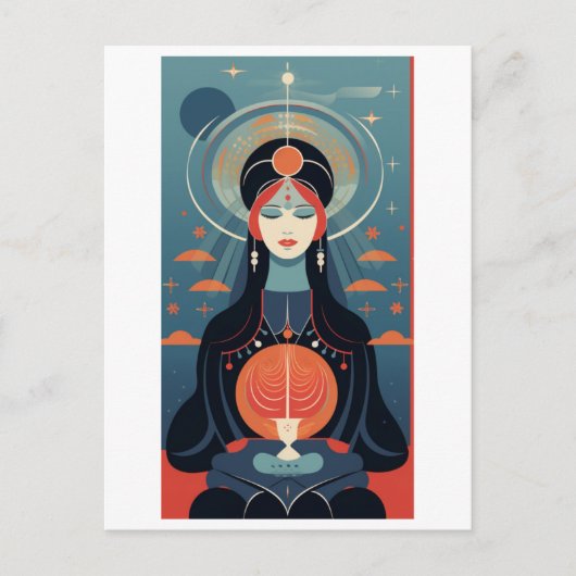 Hohepriesterin Postkarte (Vorderseite)