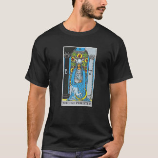 Hohepriesterin Tarot Card Occult Glaufs Divinatio T-Shirt