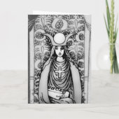 Hohepriesterin-Tarot Karte (Rückseite)