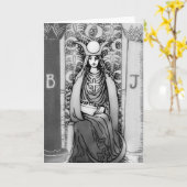 Hohepriesterin-Tarot Karte (Gelbe Blume)