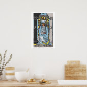 Hohepriesterin Tarot Karte Poster (Küche)