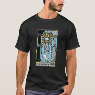 Hohepriesterin Tarotkarte Rider Waite T-Shirt