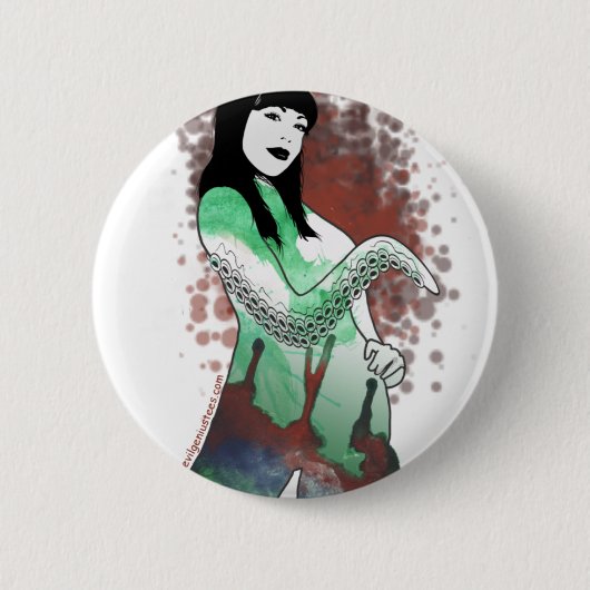 Hohepriesterin von Cthulhu Button (Vorderseite)