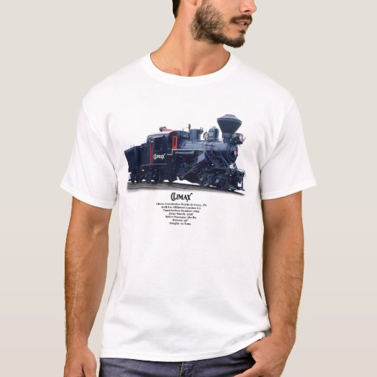 Höhepunkt-Dampf-Lokomotive T-Shirt (Vorderseite)