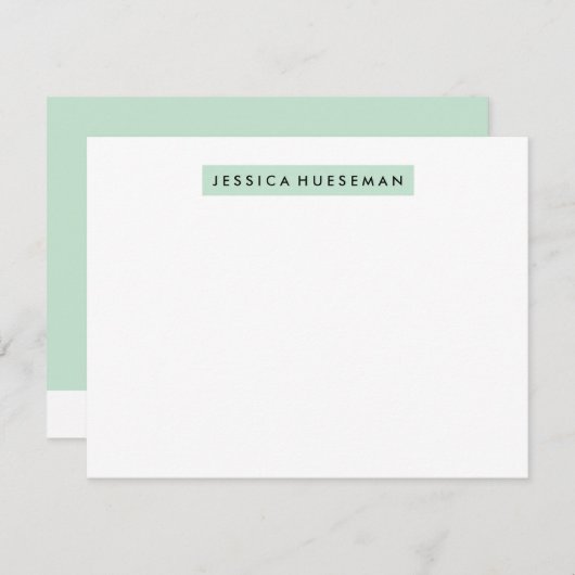 Höhepunkt der A2-Stationery - Minze Mitteilungskarte (Vorne/Hinten)