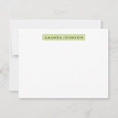 Höhepunkt der A2-Stationery - Sage Green Mitteilungskarte (Vorderseite)