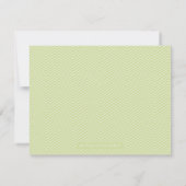 Höhepunkt der A2-Stationery - Sage Green Mitteilungskarte (Rückseite)