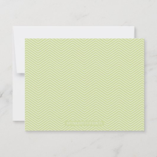Höhepunkt der A2-Stationery - Sage Green Mitteilungskarte (Rückseite)