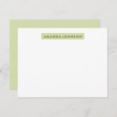 Höhepunkt der A2-Stationery - Sage Green Mitteilungskarte (Vorne/Hinten)