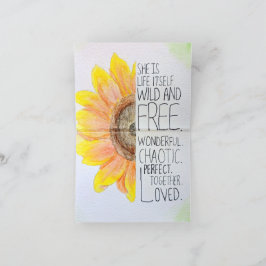 Höhepunkt der Aquarellblume-Ermutigungskarte Dankeskarte