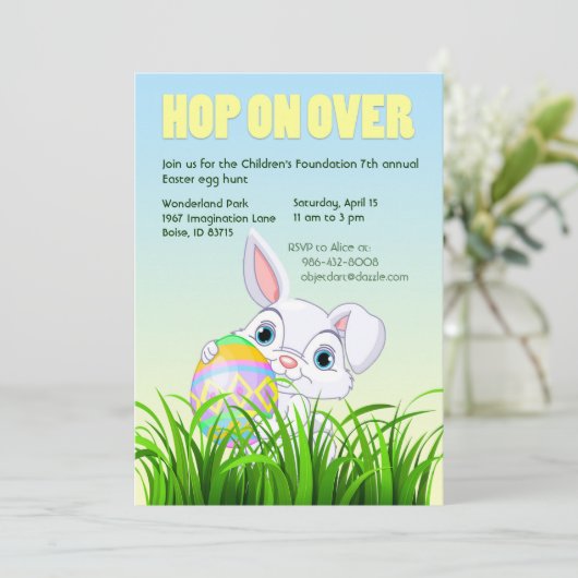 Höhepunkt der Ostereinladungen Einladung (Stehend Vorderseite)