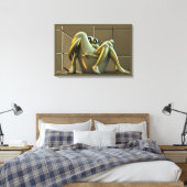 Höhepunkt der Übertreibung Leinwanddruck (Insitu (Schlafzimmer))