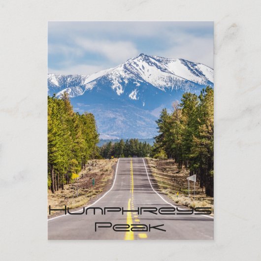 Höhepunkt des Humphrey-Berges in arizona nahe der Postkarte (Vorderseite)