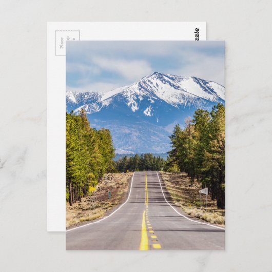 Höhepunkt des Humphrey-Berges in arizona nahe der Postkarte (Vorne/Hinten)