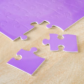 Höhepunkt in Majestät: Rooster on Dreamy Lila Glow Puzzle (Seite)