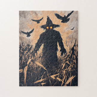 Höhepunkt mit leuchtenden Augen in Cornfield Puzzle