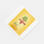 Höhepunkt mit Pumpkins Papier Napkins Serviette (Ecke)