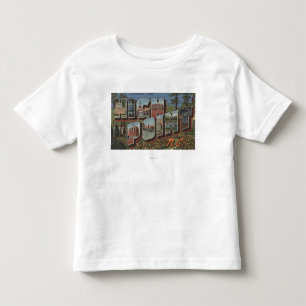 Höhepunkt, North Carolina - große Buchstabe-Szen Kleinkind T-shirt