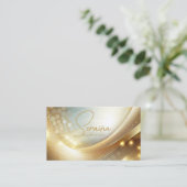 Höhepunkte der Goldenen Welle ID1038 Visitenkarte (Stehend Vorderseite)