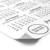 Höhepunkte des 2022-Kalender-Firmenlogos Poster (Ecke)