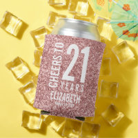 Höhepunkte für 21 Jahre Rose Gold Glitzer
