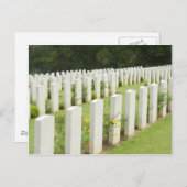 Höhepunkte in einem kriegerischen Friedhof Postkarte (Vorne/Hinten)