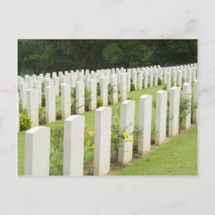 Höhepunkte in einem kriegerischen Friedhof Postkarte