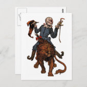 Höhepunkte kommen von der Löwe Postkarte (Vorne/Hinten)