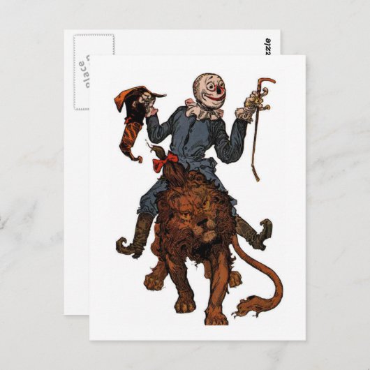 Höhepunkte kommen von der Löwe Postkarte (Vorne/Hinten)