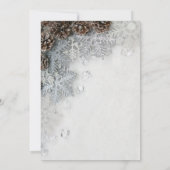 Hoher Absatz, Ballons, Schneeflocken, Ruhestand Pa Einladung (Rückseite)