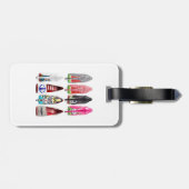 Hoher Absatz beschuht Gepäckanhänger (Rückseite horizontal)