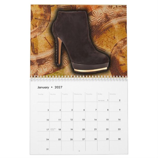 Hoher Absatz beschuht Mode-Kalender 2014 Kalender (Jan 2027)
