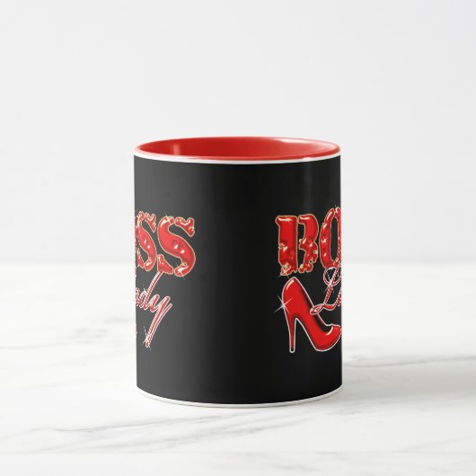 Hoher Absatz Chef-Damen-Red Tasse (Zentrum)