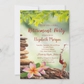 Hoher Absatz, Glas, Zen-Steine Landschaftsruhestan Einladung (Vorderseite)