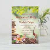 Hoher Absatz, Glas, Zen-Steine Landschaftsruhestan Einladung (Stehend Vorderseite)